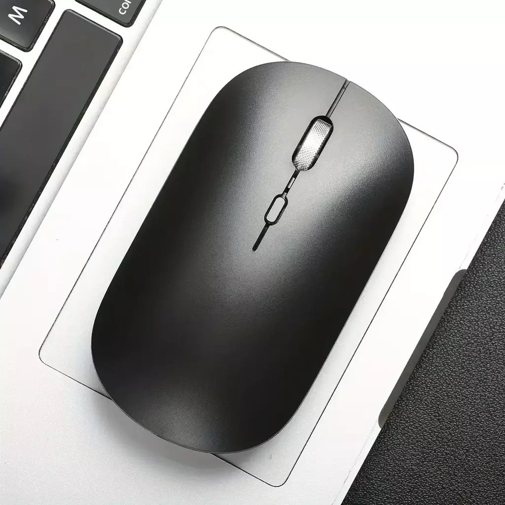 Mouse para jogos sem fio para PC - Mouse de computador ergonômico fino 2.4G, compatível com laptop/tablet/desktop (bateria não incluída)