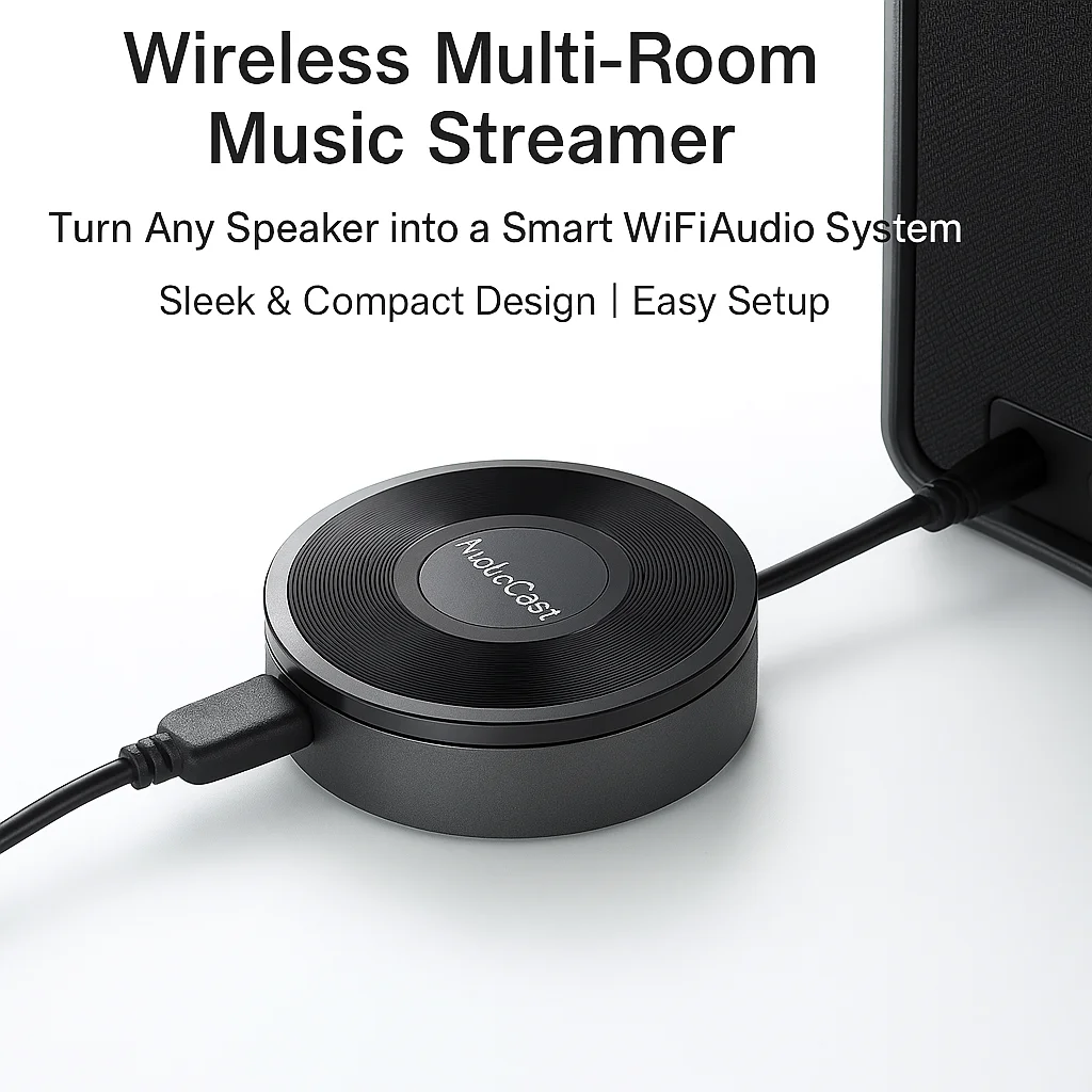 Audiocast m5 sem fio wifi música áudio streamer receptor audiocast ieast pplaydlna para airplay áudio música adaptador multi sala