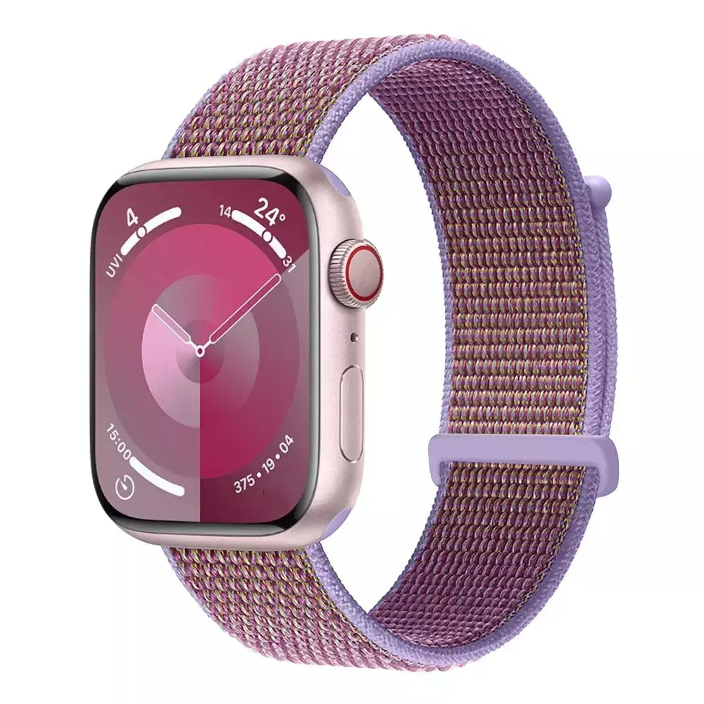 Pulseira de Nylon Respirável para Apple Watch, Alça de Substituição, Ultra 2 1, 49mm, Série 9, 8, 7, 6, 5, 4, 3, SE, 44mm, 45mm, 41 milímetros, 44 milímetros