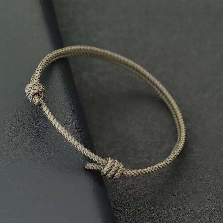 Novo artesanal pulseira de corda de natal unissex ajustável corda fina braslet amizade jóias casuais acessórios versáteis jooias