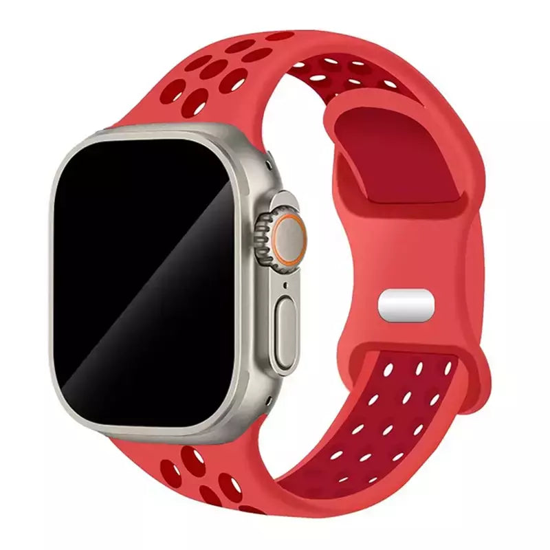 Correia Desportiva Respirável para Apple Watch, Band, Correa, iWatch Series 8, SE, 7, 6, 5, 9 Ultra, 44mm, 49mm, 45mm, 40mm, 41 milímetros, 38 milímetros, 42 milímetros