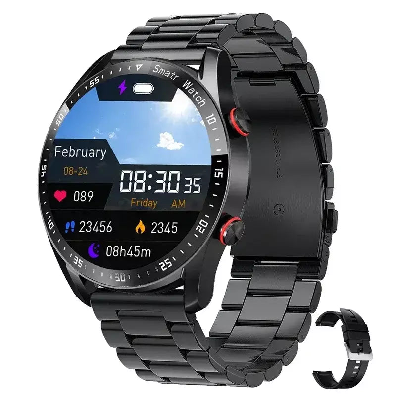 Xiaomi ecg + ppg chamada relógio inteligente masculino laser saúde pressão arterial fitnes esportes relógios à prova dwaterproof água smartwatch + caixa