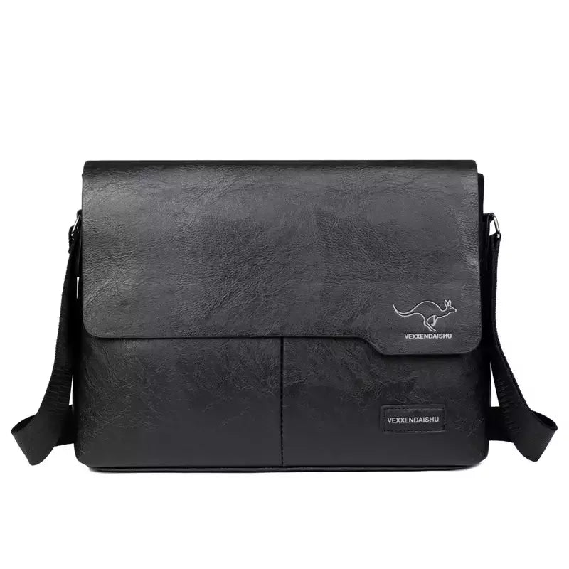Bolsa de ombro de couro para homens Bolsa de negócios Bolsa mensageiro Bolsa lateral grande, bolsa crossbody, marca de luxo, moda, IPAD