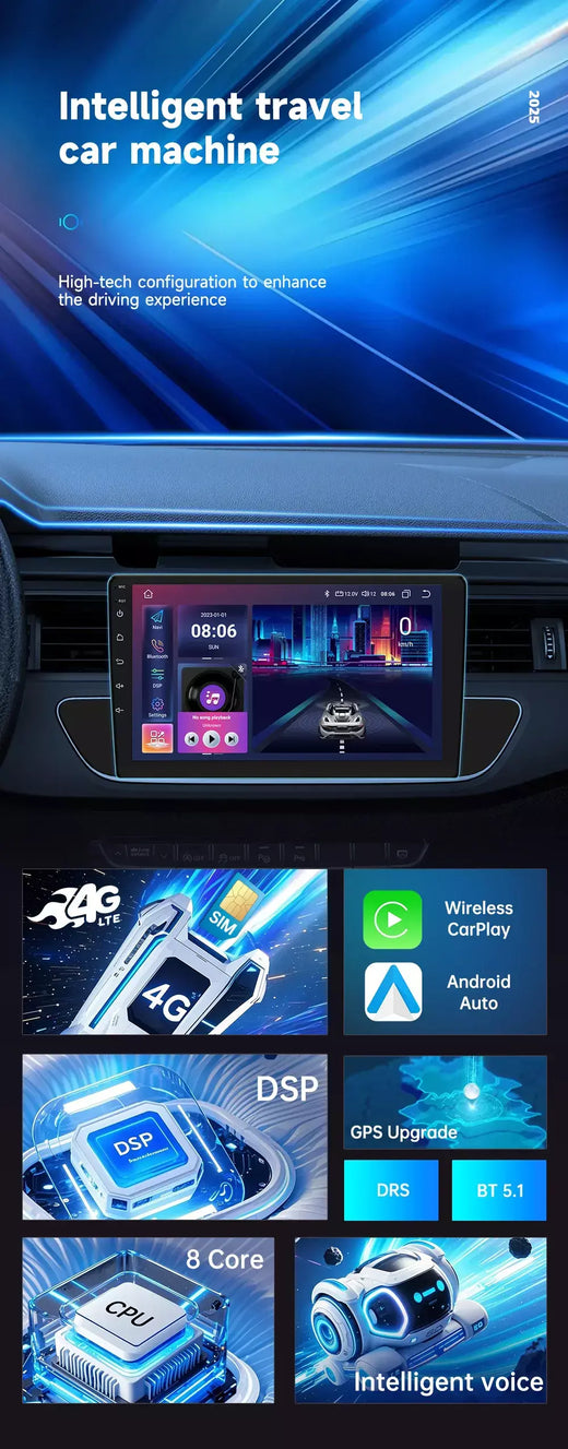 128g 2din 9 "reprodutor de vídeo multimídia carro universal para toyota hyundai kia nissan honda 2din android gps carplay/rádio automático estéreo