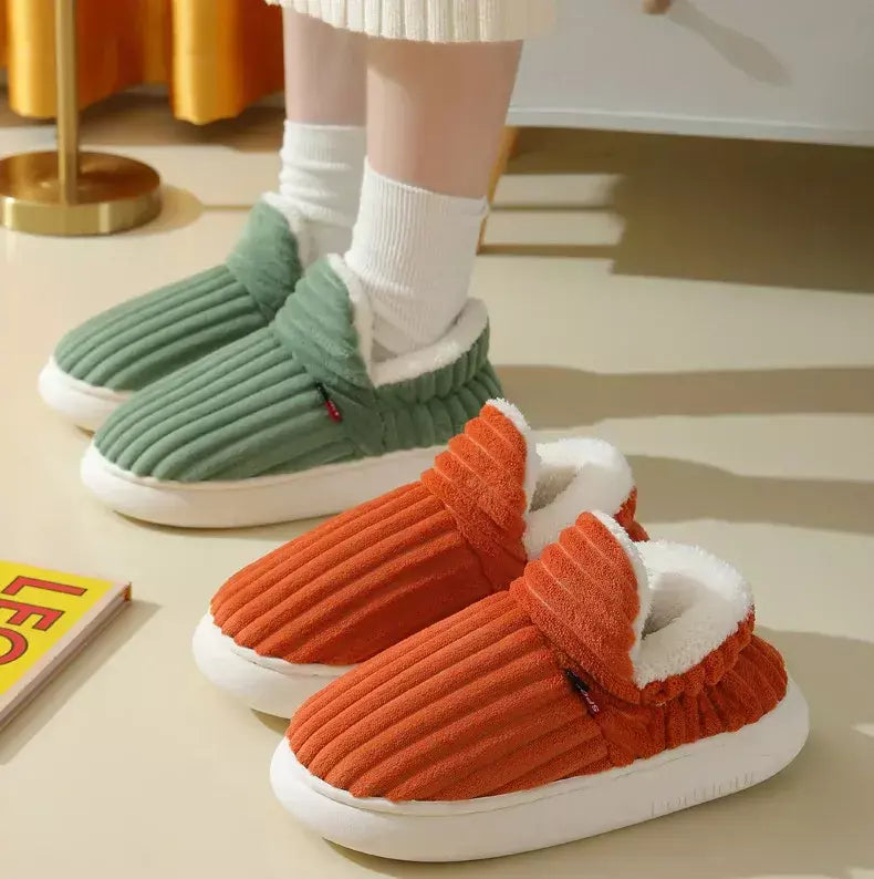 Pallene novos chinelos de pele para mulheres homens inverno peludo moda quente tornozelos de pelúcia aconchegante slides para casa interior sola macia sapatos de algodão