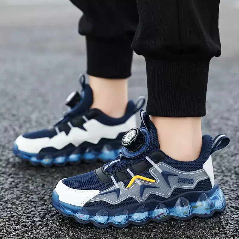 Crianças sapatos esportivos meninos moda correndo lazer malha confortável ao ar livre crianças sapatos casuais tênis leves tênis