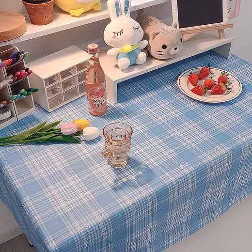 Coreano Xadrez Toalha De Mesa, Tecido Jacquard, Toalha De Mesa, Mat Background, Decoração De Casa, Mesa Moderna Nórdica, Sala De estar, Ins