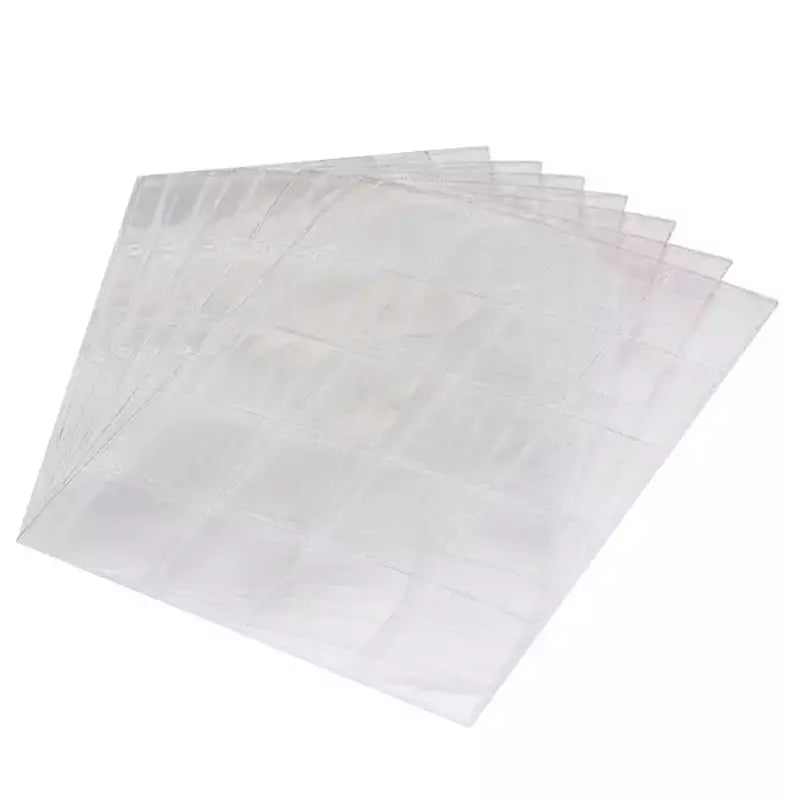 5 pçs lote de tazos protetor álbum páginas internas transparentes podem ser armazenado 4cm de diâmetro pogs torneirasicasicas para tazos pokemon coletor