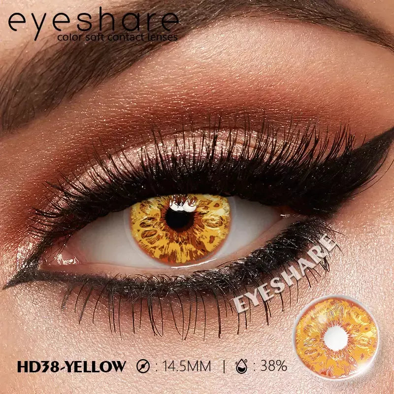Eyeshare 1 par cosplay lentes de contato coloridas brancas lentes de contato vermelhas anime lentes de olho preto halloween beleza maquiagem lentes