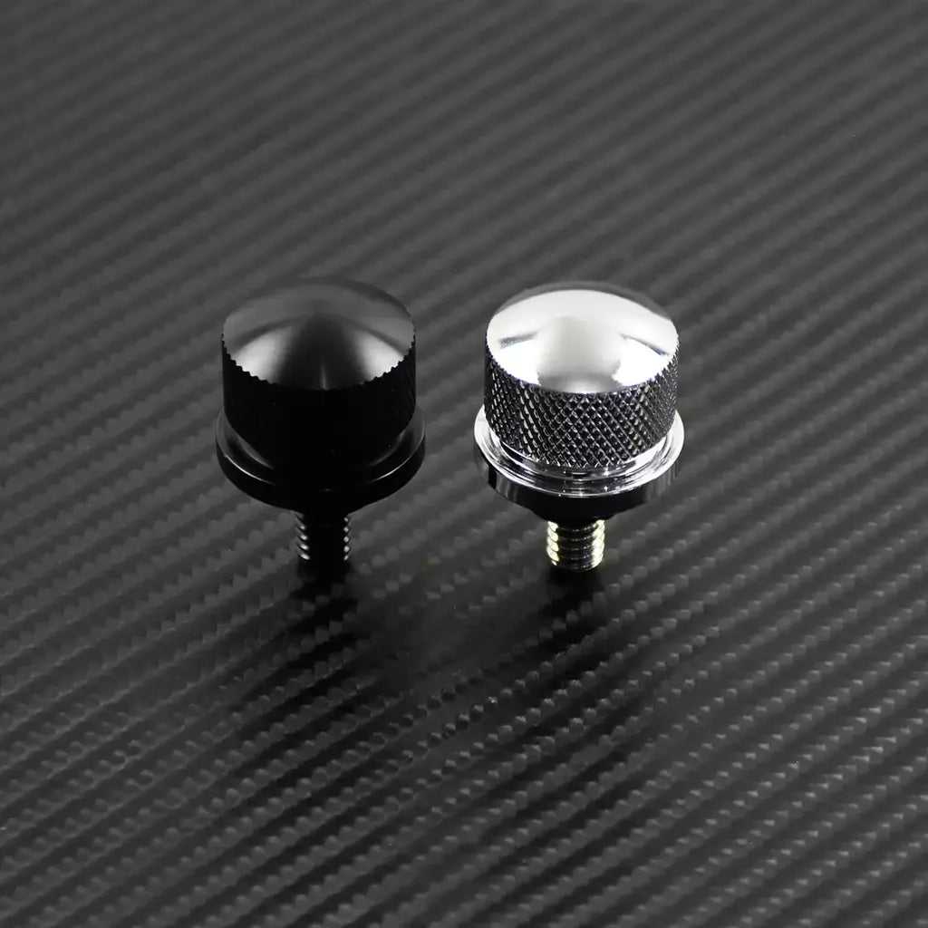 Universal motocicleta traseiro fender assento parafuso porca guia kit de montagem botão capa para harley dyna sportster xl touring flhr softail