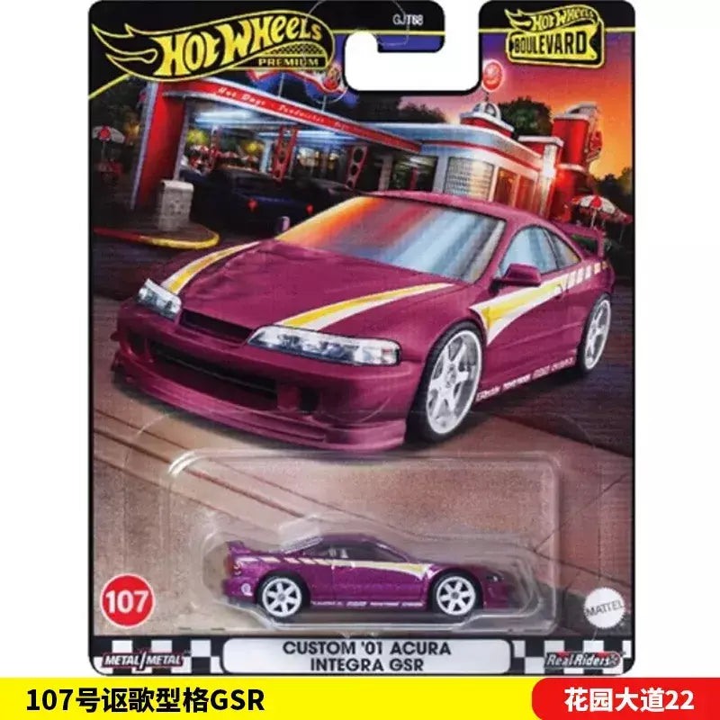 Mattel Hot Wheels Premium Boulevard 1/64 Boulevard 21-25 TOYOTO MAZDA Série Carro Colecionável Brinquedos Veículo Diecast