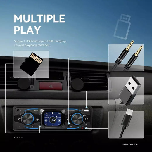Rádio do carro mp3 bluetooth6.0 player 1din 2.17 Polegada bt chamada universal tela de toque fm tf cartão aux usb multimídia carro player