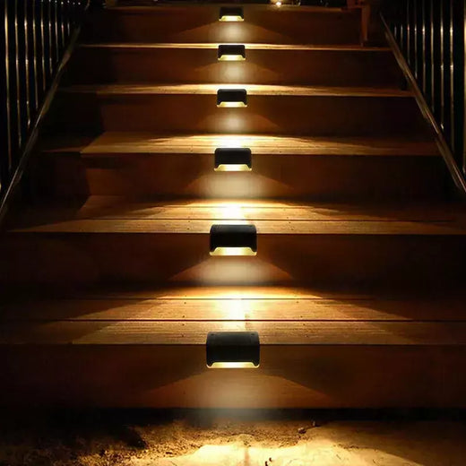 Impermeável LED Solar Stair Light, Jardim ao ar livre Passagem Pátio Terraço Guardrail Step Light, Luz Paisagem, 1 Pc, 4 Pcs, 10 Pcs, 20Pcs