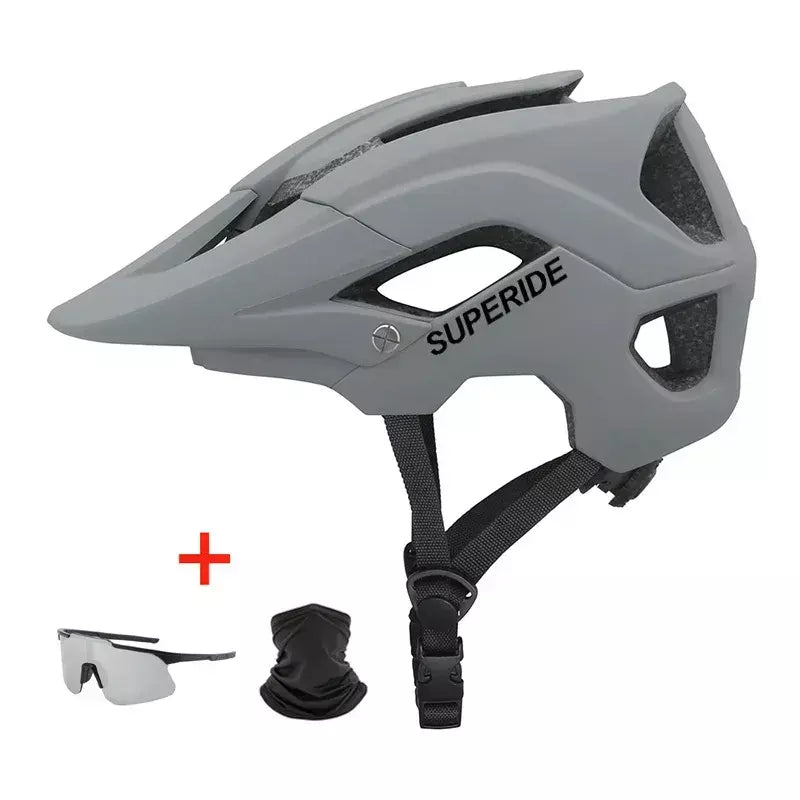 Superide ao ar livre respirável equitação ciclismo capacete integralmente moldado xc mtb capacete de bicicleta ultraleve mountain road capacete