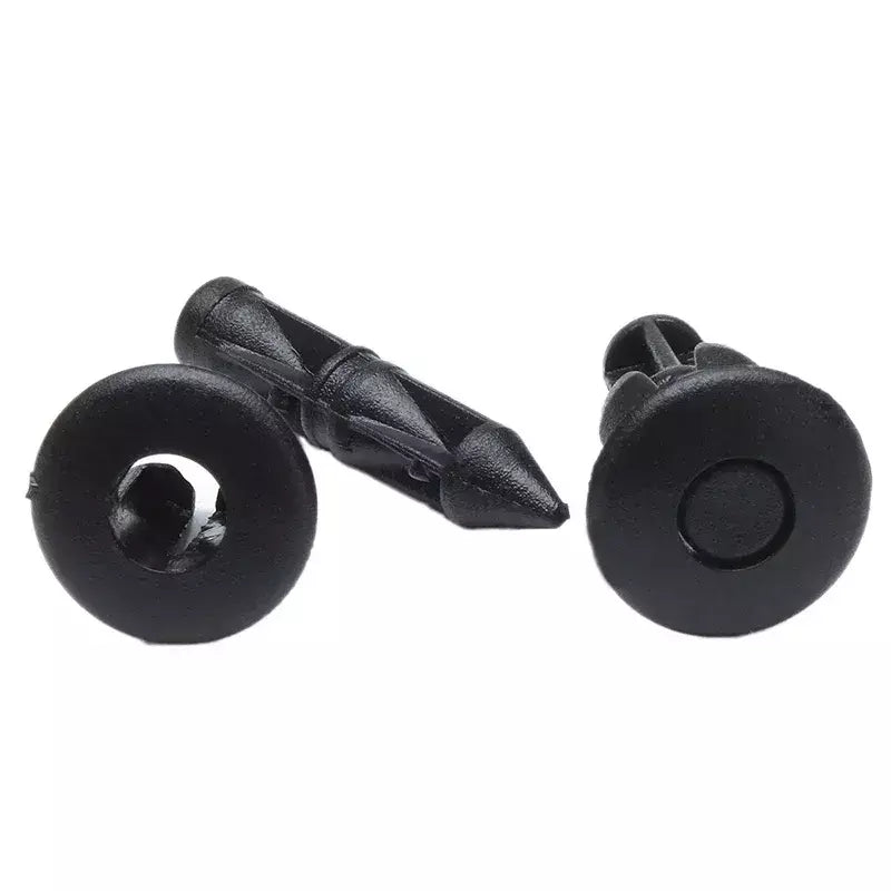 10/20/30 pçs 6mm preto rebite carenagem corpo guarnição painel prendedor clipes de parafuso para honda suzuki kawasaki acessórios da motocicleta peças