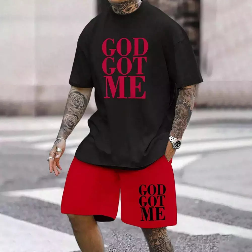 Conjunto de camiseta e shorts casuais masculinos, tops de praia estampados em 3D, moda streetwear, roupas esportivas, estilo havaiano, novo, 2 peças