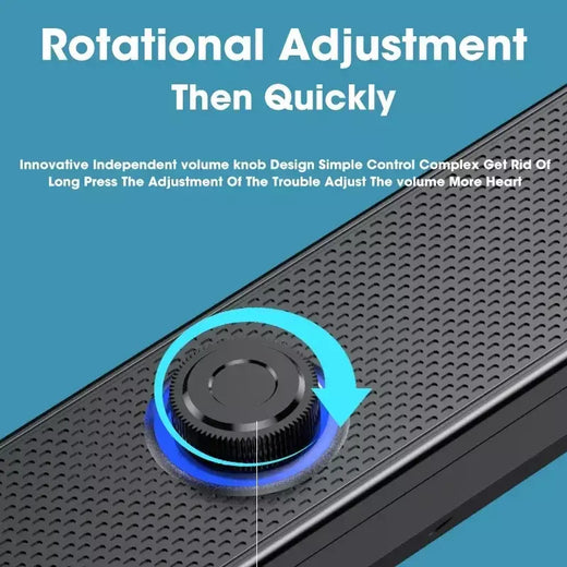 Bluetooth 4d surround alto-falante sistema de som de cinema em casa barra de som do computador para tv subwoofer com fio estéreo graves fortes