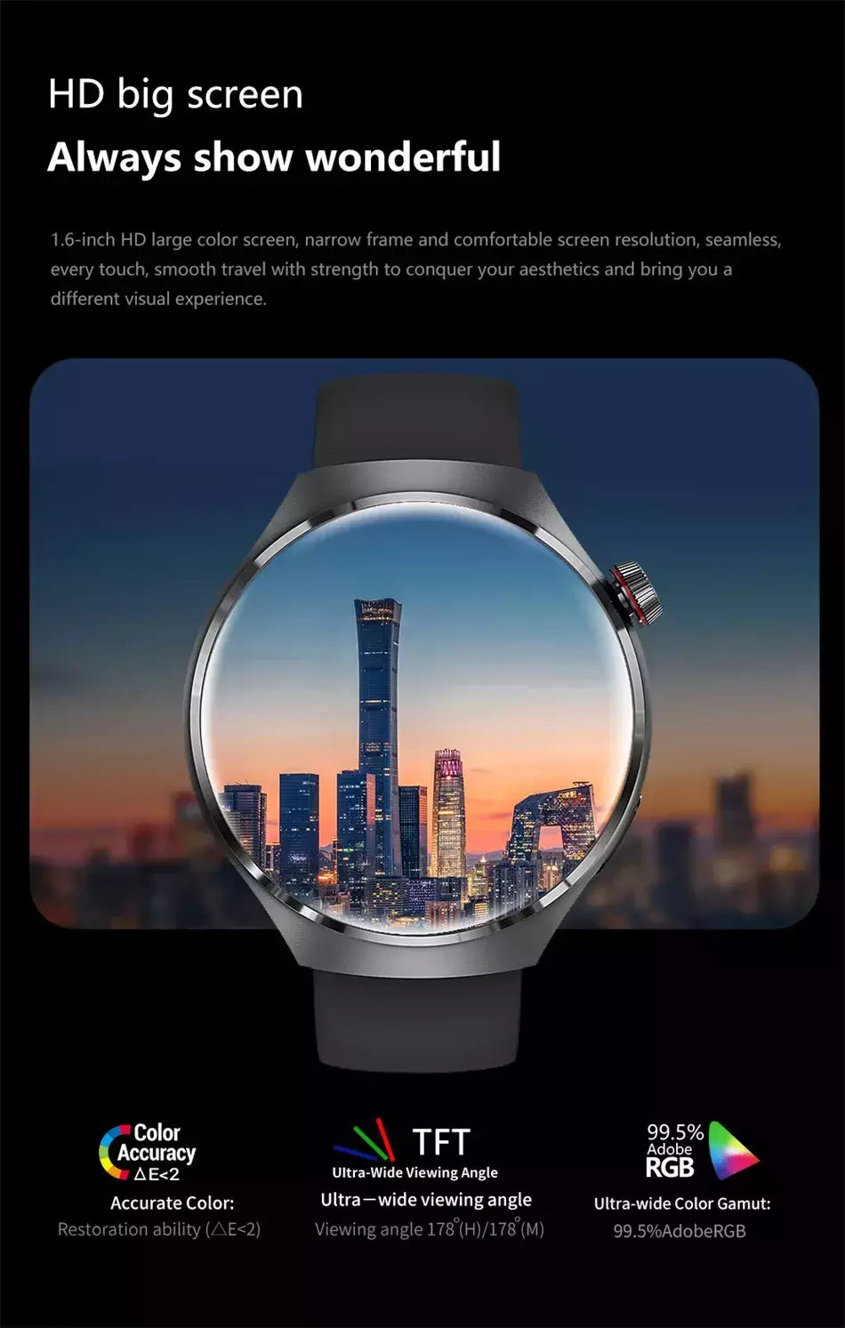 Huawei GT4 Pro Smartwatch Impermeável para Homens, GPS, NFC, 360x360, Tela AMOLED, Frequência Cardíaca, Chamada Bluetooth, IP68, 2022