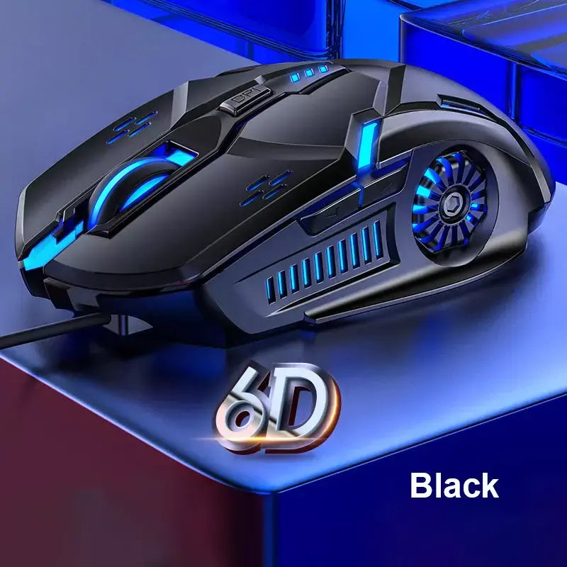 G5 mouse para jogos com fio, luz de fundo colorida, 6 botões, silencioso, 4 velocidades, 3200 dpi, rgb, mouse para jogos, computador, laptop