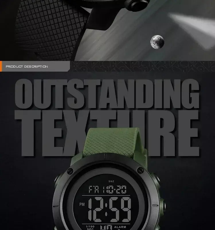 Skmei 1426 montre masculino despertador moda relógio digital relogio masculino esporte relógio masculino marca de luxo 5bar relógios à prova dwaterproof água