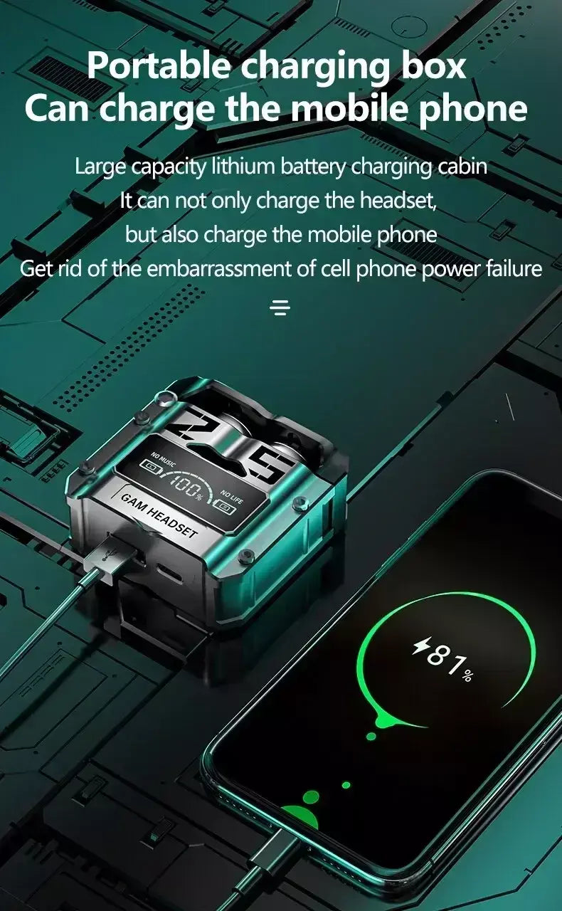 M25 tws fones de ouvido sem fio bluetooth controle toque redução ruído estéreo à prova dwaterproof água