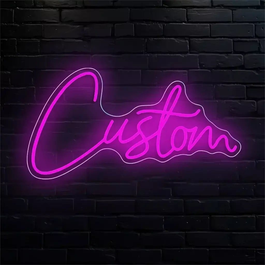 Nome personalizado sinal de néon festa de aniversário do bebê presente quarto do miúdo decoração da parede casa led nome sinal dormitório decoração presentes personalizados para ela