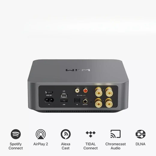 Amplificador de streaming multiroom com AirPlay 2, Chromecast, HDMI e controle de voz Stream Spotify, Amazon Music