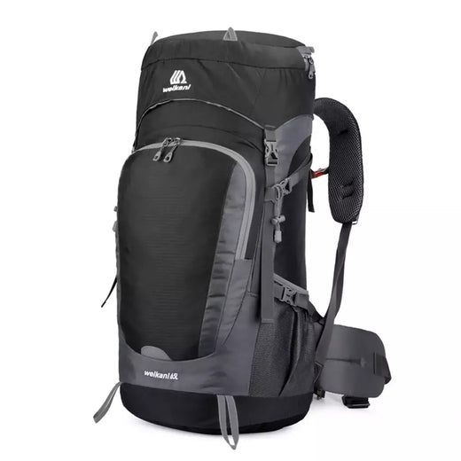 Mochila de caminhada resistente à água com capa de chuva, esporte ao ar livre, mochila de viagem para camping, escalada, montanhismo, 65L