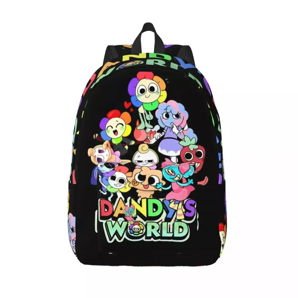 Mochila fofa Dandys World para homens e mulheres, legal, estudante, trabalho, mochila, jogo, laptop, bolsa de ombro ao ar livre
