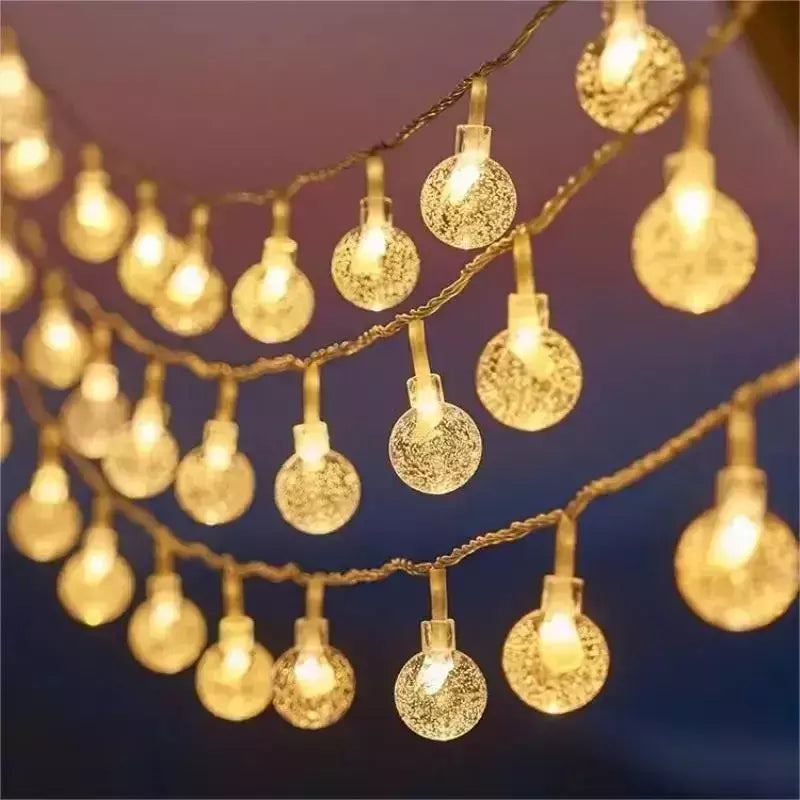 Snowflake LED String Lights para decoração de casa, Fairy Lamp, Árvore de Ano Novo, Jardim, Natal, 3m, 2024, 2025, Noel 6