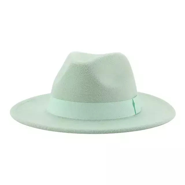 chapeu feminino chapeu chapeu masculino gorro Chapéu fedora mulheres fita banda homens chapéus de aba larga igreja casamento clássico bege branco chapéu do inverno das mulheres dos homens 2021 new gorras hombre