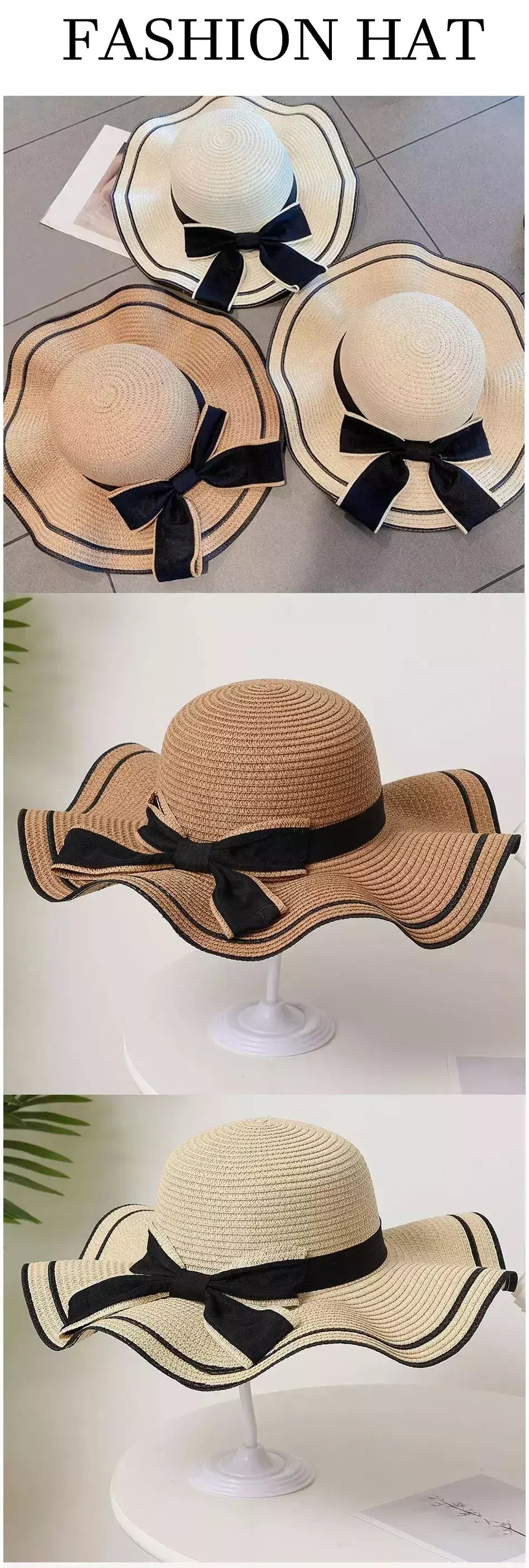 Chapéu de palha praia verão feminino, rosto fresco cobrindo, chapéu de sol versátil de viagem, sombrinha