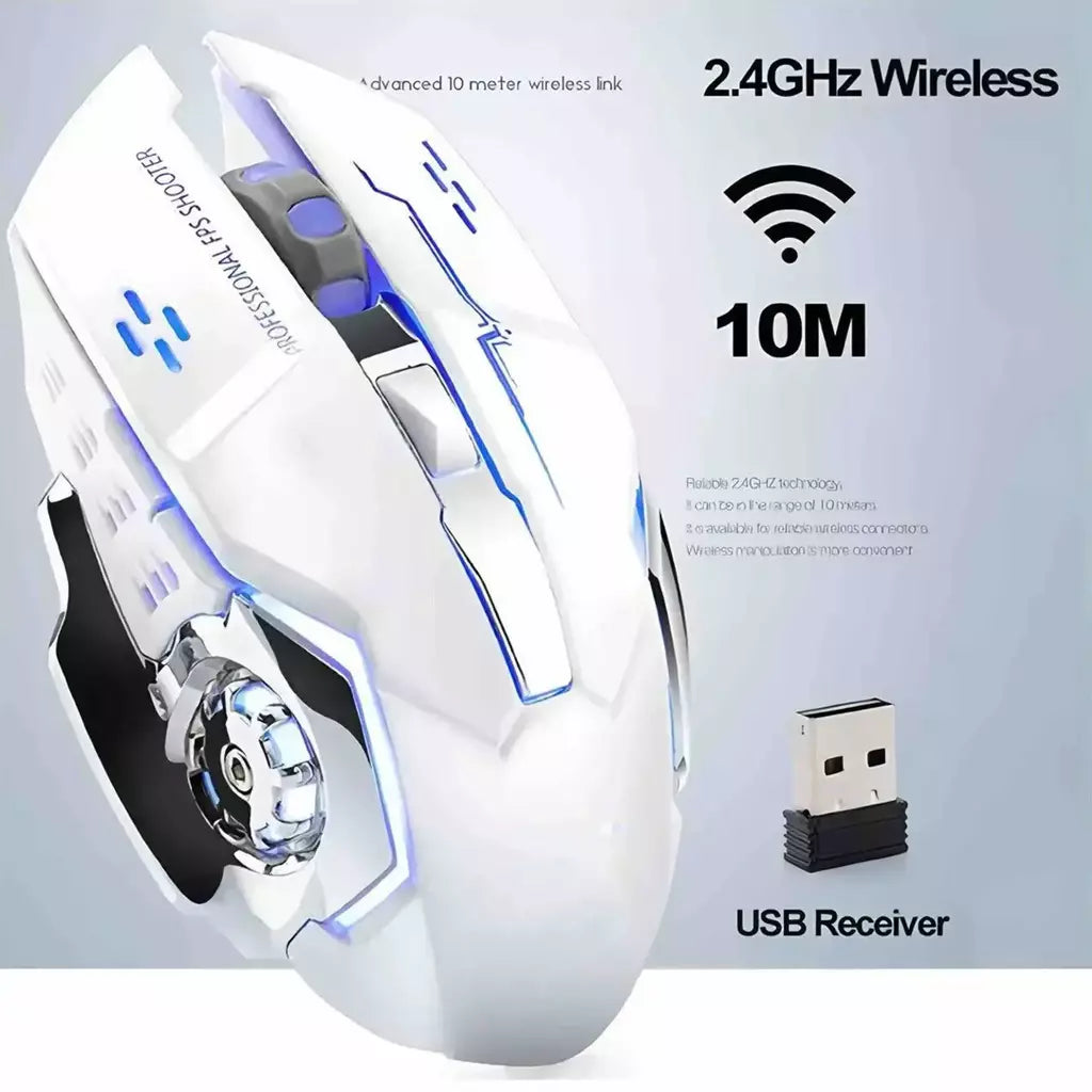 Mouse bluetooth para jogos, mouse sem fio recarregável, usb, mecânico, e-sports, luz de fundo, pc gamer, mouse para computador