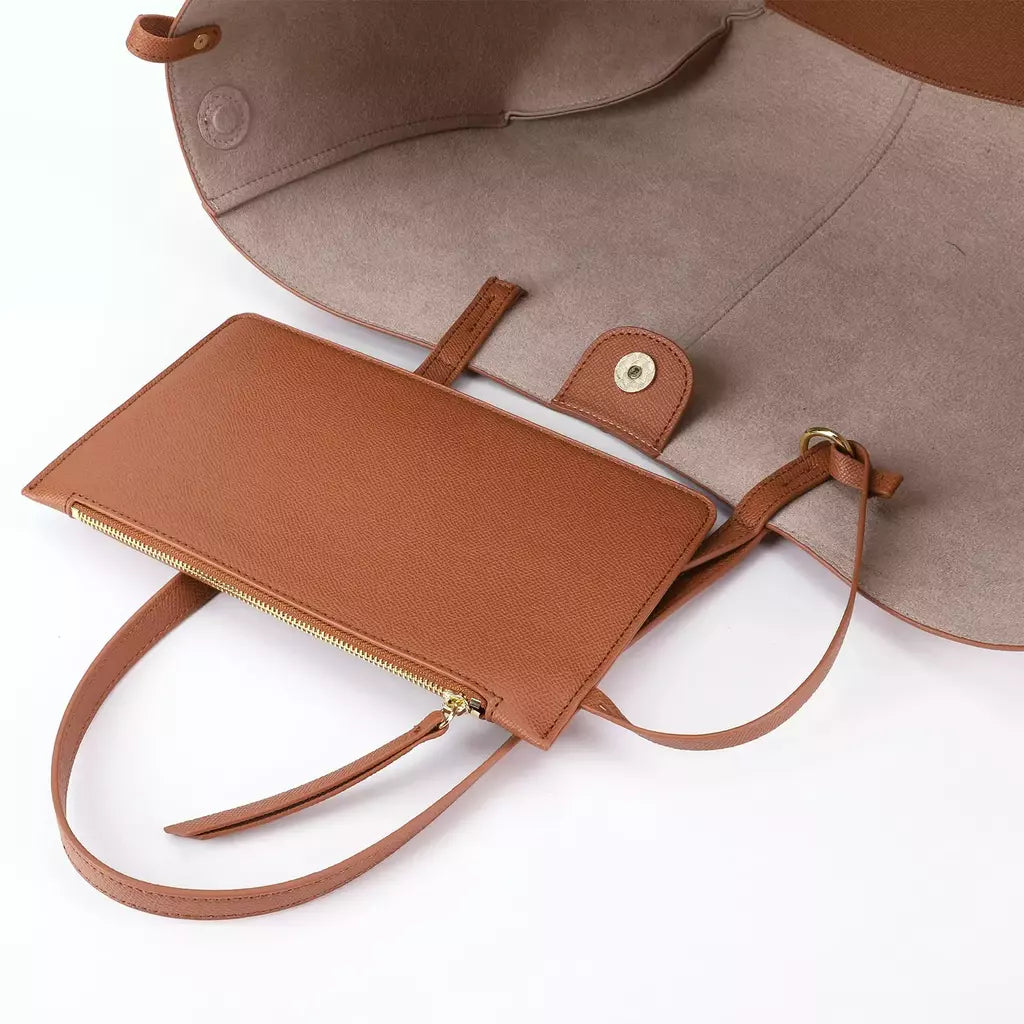Bolsa de ombro elegante de grande capacidade para mulheres, Bolsa de lazer de couro PU