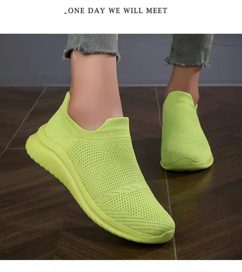 Sapatos masculinos tênis de malha respirável deslizamento em tênis de corrida ao ar livre antiderrapante casal jogging treinamento caminhadas sapatos esportivos