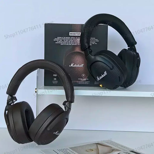 Marshall monitor ii fones de ouvido bluetooth clássico sem fio graves profundos dobrável pop rock retro música microfone fone