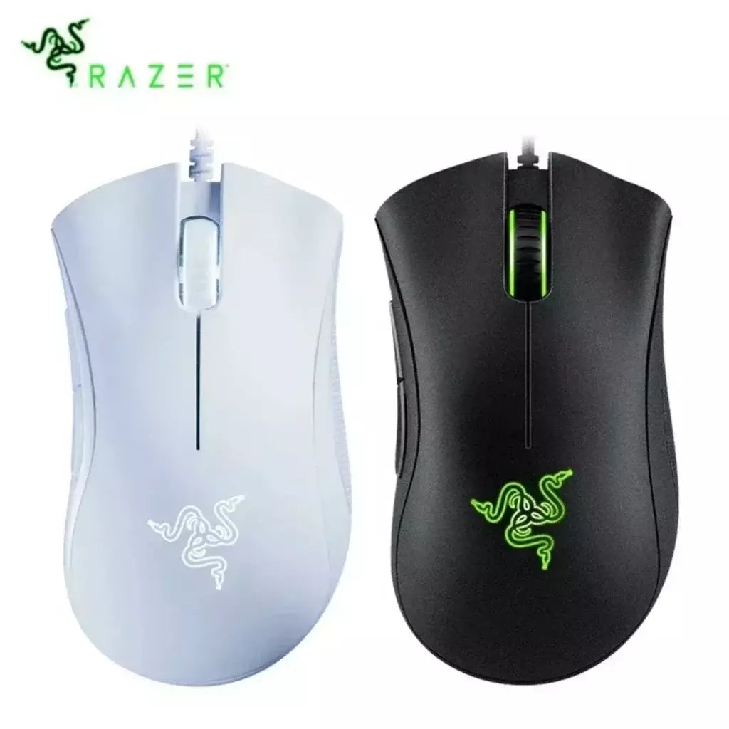 Razer-DeathAdder Essential Wired Gaming Mouse, 6400DPI, Sensor Óptico, 5 Botões Independentemente, Laptop, PC, Gamer, Original