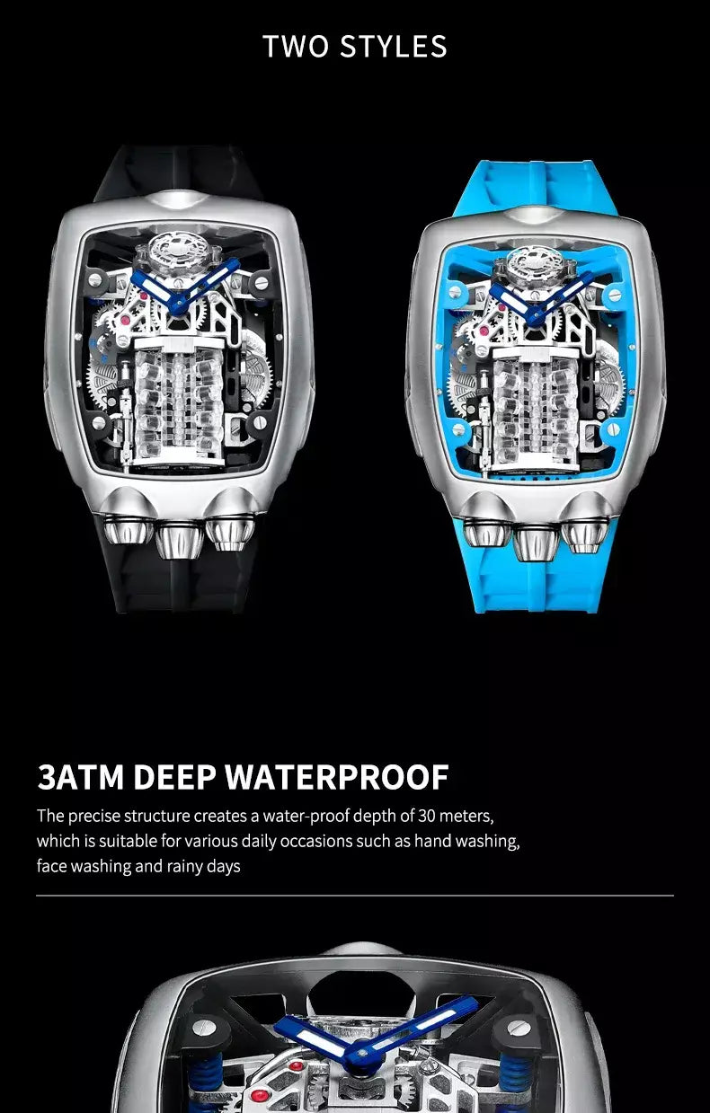Pindu design relógios masculinos marca superior de luxo militar esporte masculino nh05 relógio automático à prova dwaterproof água relógios mecânicos montre homm