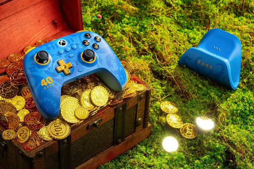 Controlador 8BitDo Ultimate-3-Mode - Edição rara de 40o aniversário para Xbox Series X | S e Xbox One, Apple, Windows PC e Android