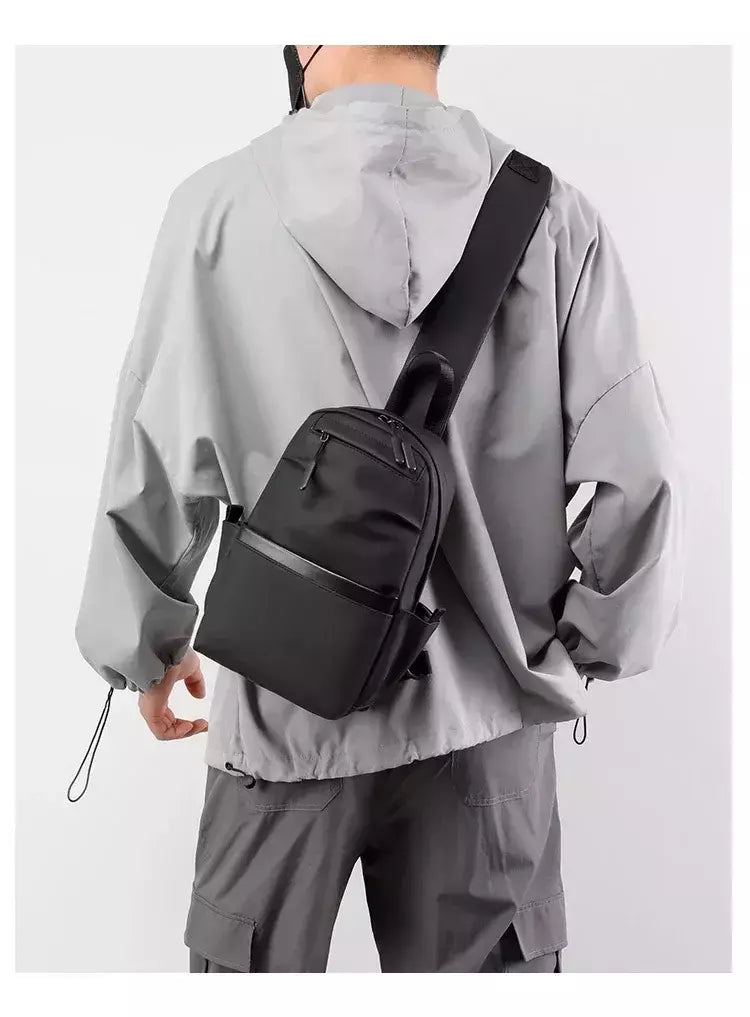 Bolsa de peito masculina, crossbody, mochila pequena, casual, marca, na moda, crossbody, para celular, novo, moda, Ins, 2024