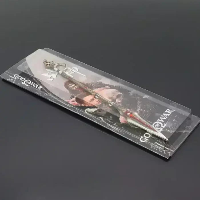 Novo 22cm deus da guerra lança arma ragnarok draupnir arma de metal samurai espada mochila chaveiro coleção festival presente brinquedo criança