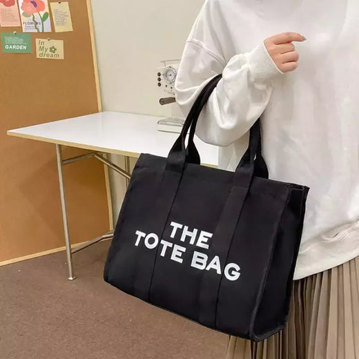 Bolsa tote feminina casual lona grande capacidade bolsas femininas designer letras ombro crossbody sacos de luxo grande shopper