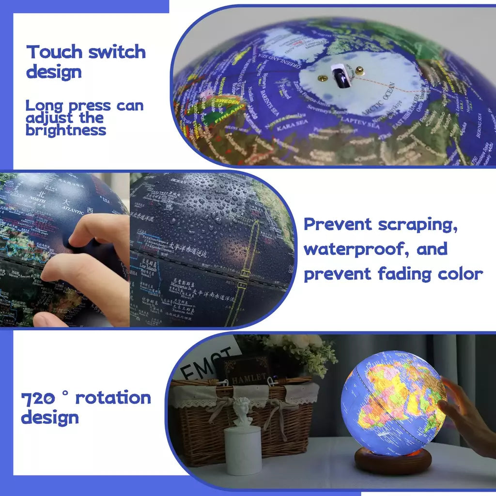Globo Educacional Inteligente para Crianças, Brinquedo AR Interativo, Ideal para Aprendizagem Pré-Escolar, Presente de aniversário para meninos e meninas, Brinquedos STEM