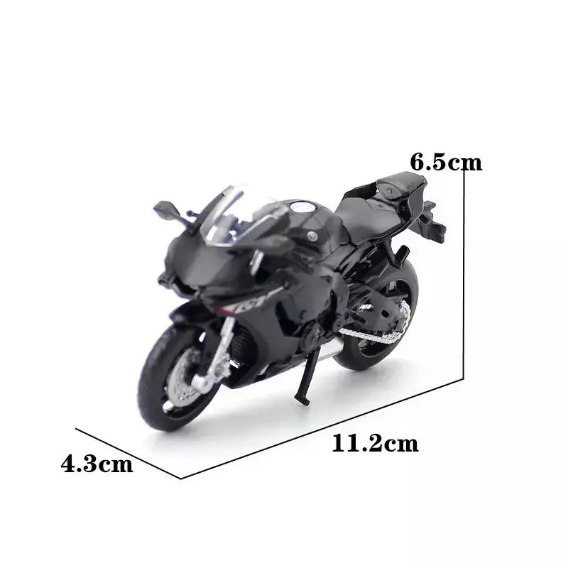 Motocicleta liga e plástico modelo brinquedo, Caipo GSX-R1000 YZF-R1 Vespa 200, 1:18