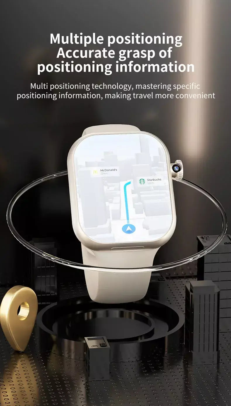 Vp29 smartwatch 5g android 256gb de armazenamento 4g/5g lte cartão sim gps wifi 2.29 polegadas 490*580 amoled relógio inteligente com câmera rotativa de 8mp