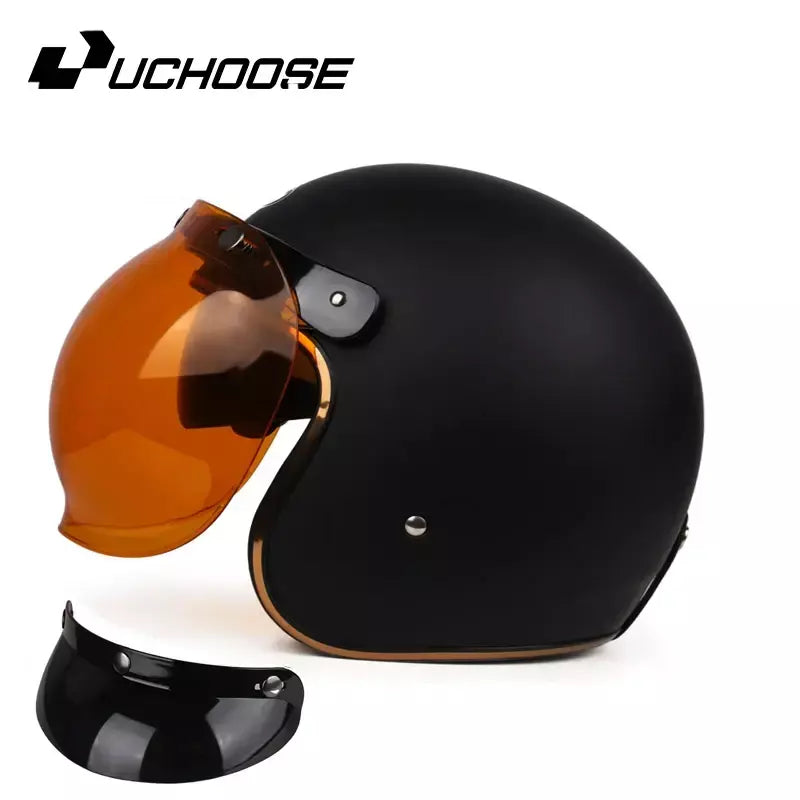 DOT Certificado Retro Capacete de Motocicleta Cafe Racer Rosto Aberto Casco Moto para Acessórios de Motocicleta Homens Cascos de Moto