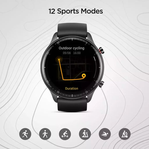 Amazfit-Smartwatch GTR 2, controle 5ATM, monitoramento do sono, duração da bateria 14 dias, relógio inteligente para Android, iOS, 99% novo, original
