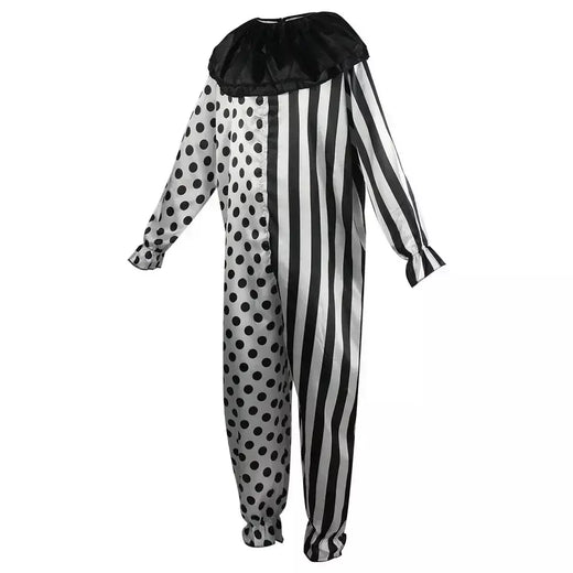 Traje de palhaço secreto para homens halloween horror sangrento macacão role play fantasia vestido adulto roupas desempenho para criança