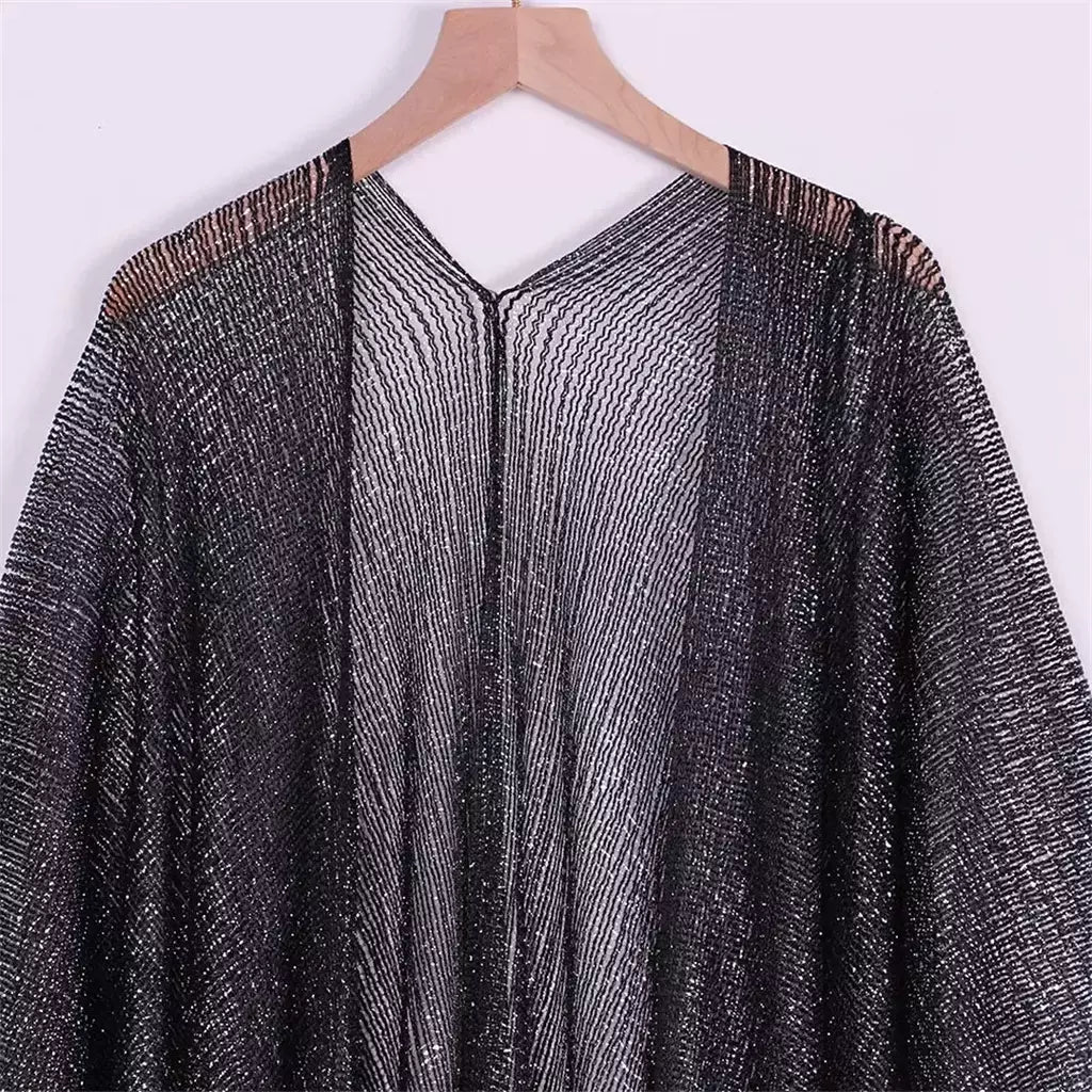 Moda borla ouro bikini cobrir sexy vestido de praia túnicas para mulheres beachwear verão cover-ups kaftan vestido de noite xales