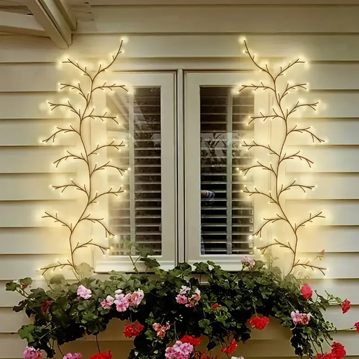 Luzes Willow Vine para decoração de quarto, luzes mágicas flexíveis com USB, 96 LED, luzes cintilantes dos ramos de árvores, 180cm, 78,5 pol, 1PC